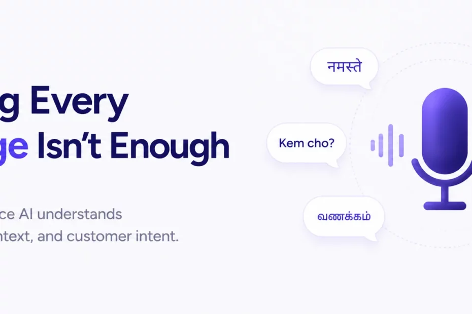 Multilingual voice AI