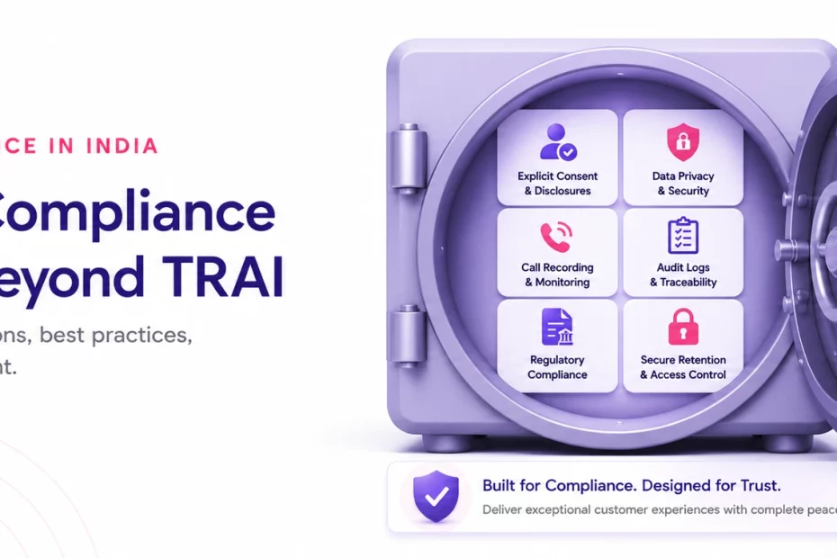 Voice AI Compliance in India Is Not Just TRAI. Here Is What Else Applies.