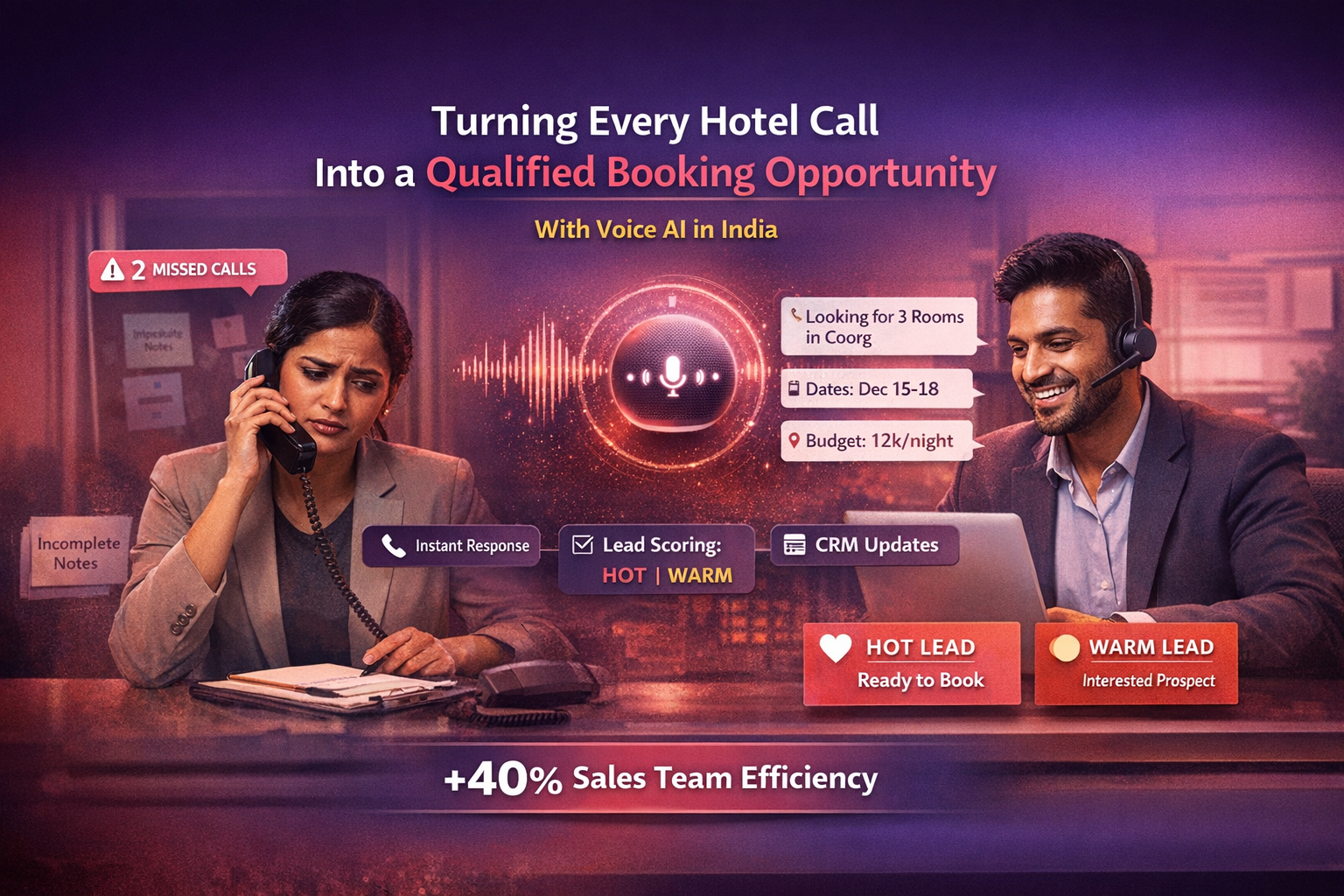 Voice AI for Hotels scenario