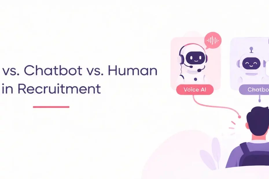 Voice AI vs. Chatbot vs. Human in Recruitment Which Drives Better Engagement in Early Rounds